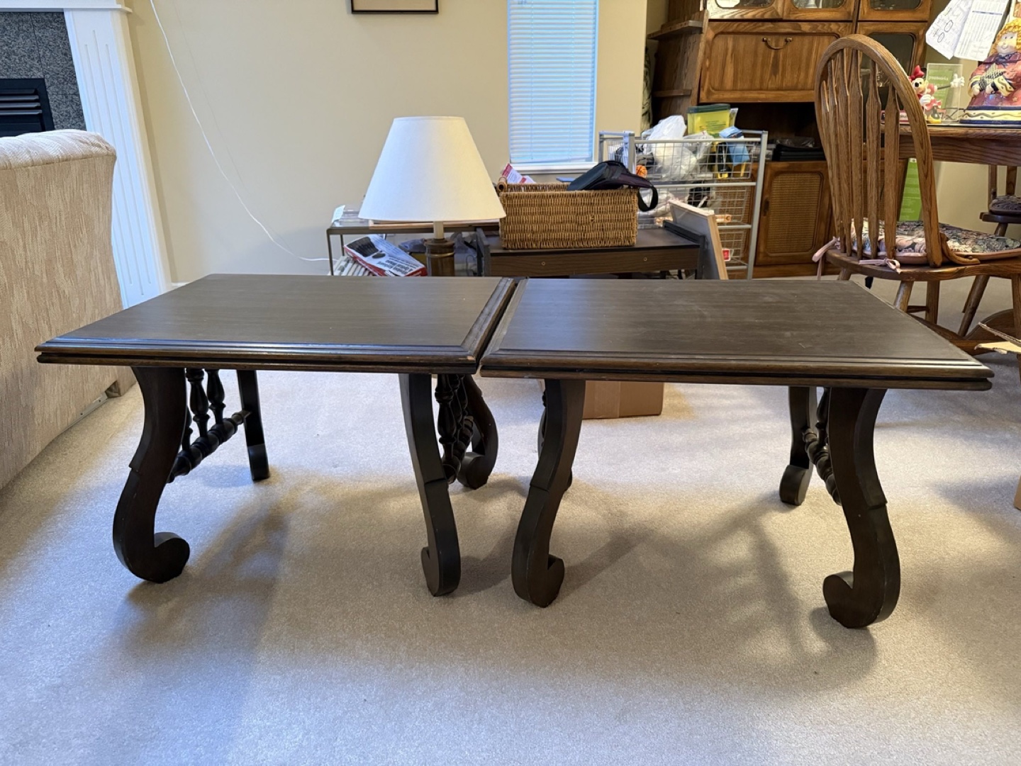 Vintage Mid-Century Modern Wood Side or End Tables x 2 - photo 3