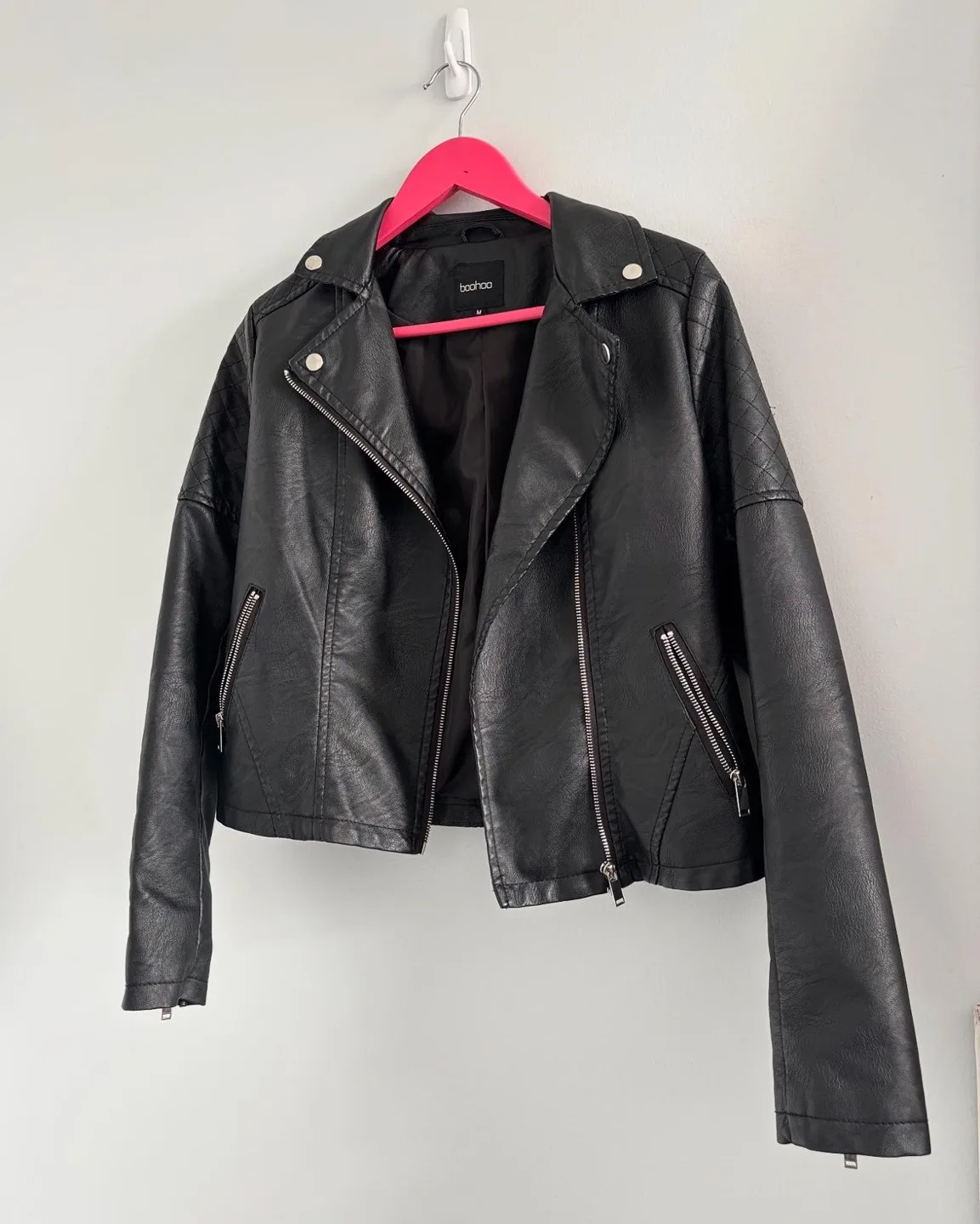 Boohoo | Faux leather moto jacket - M image indicator(4)
