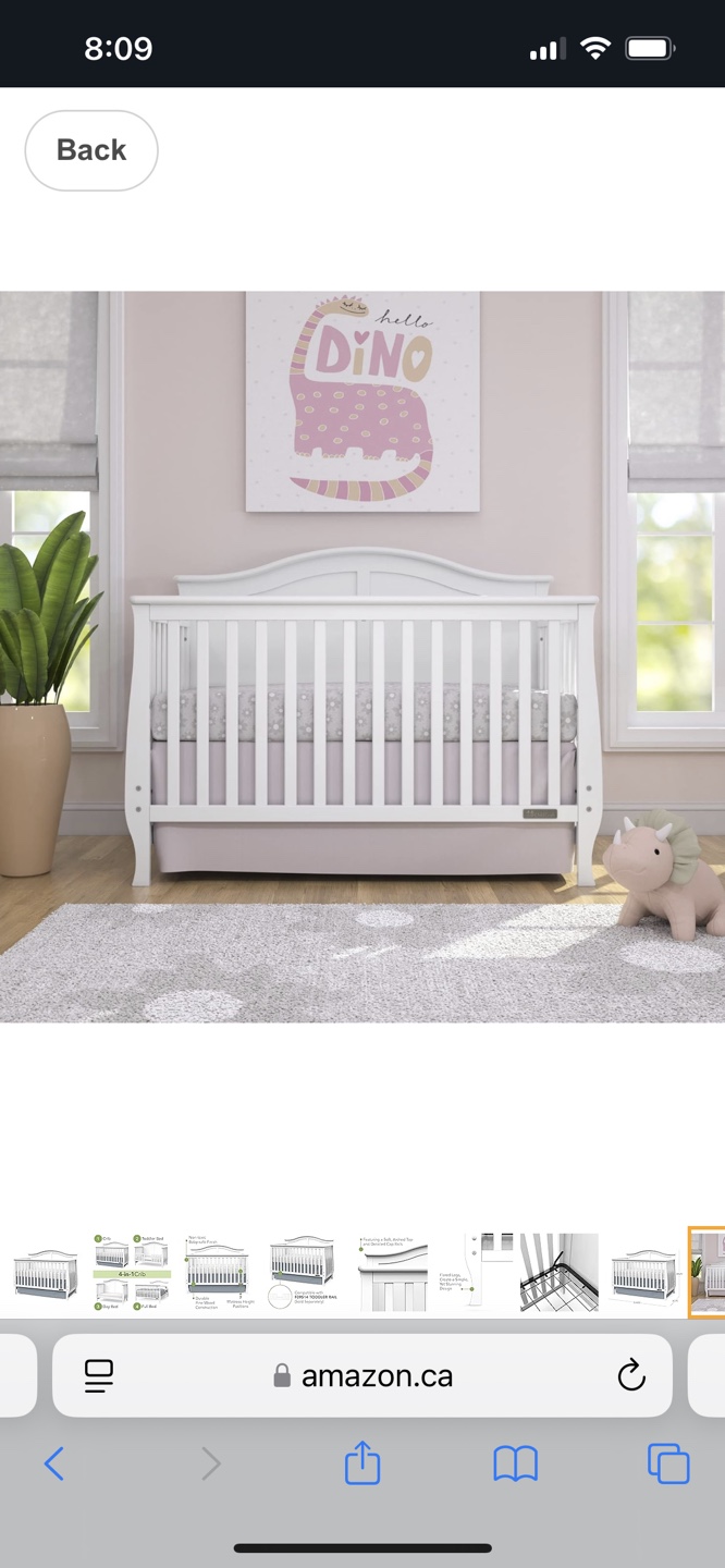 White Baby Crib