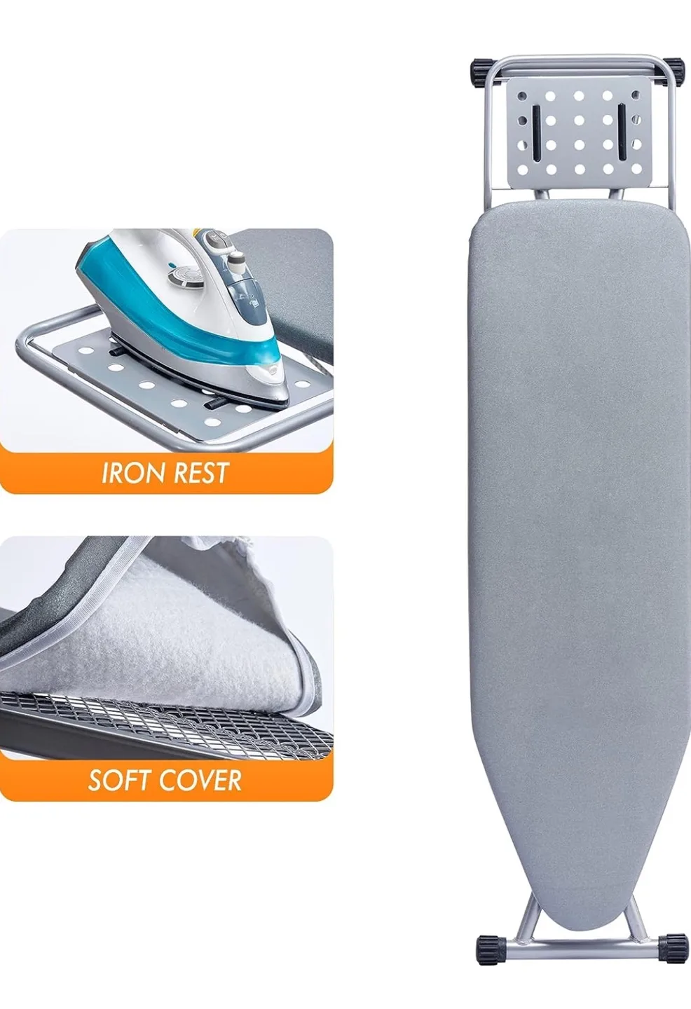 New AS IS Portable Ironing Board with Iron Rest image indicator(2)