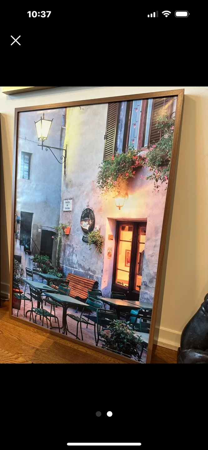 Large Framed Italian Cafe Print image indicator(2)