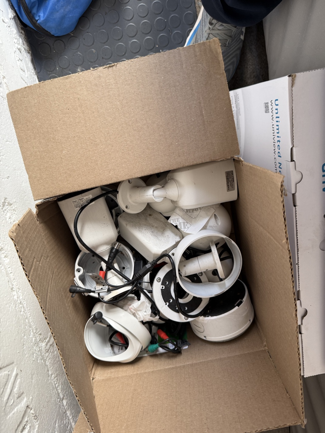 Lot of Security Cameras and Parts - Bulk Sale
