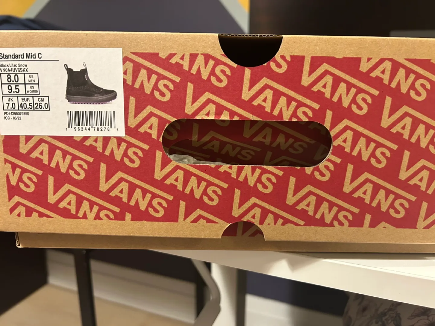 Vans Standard Mid C Black/Lilac Snow Boots - Size 9.5 Women's image indicator(2)