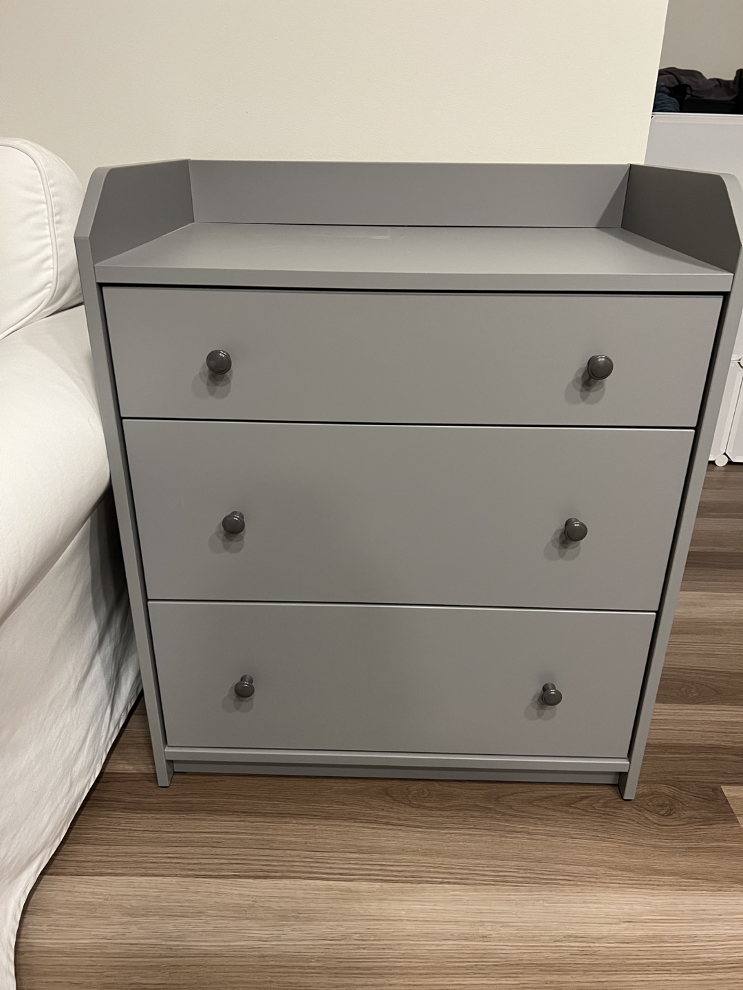 Grey Three-Drawer Chest (ikea) - photo 2