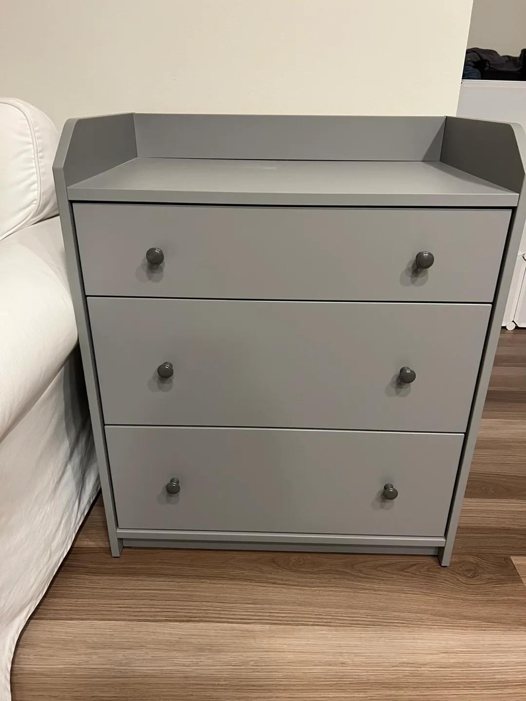 Grey Three-Drawer Chest (ikea) image indicator(2)