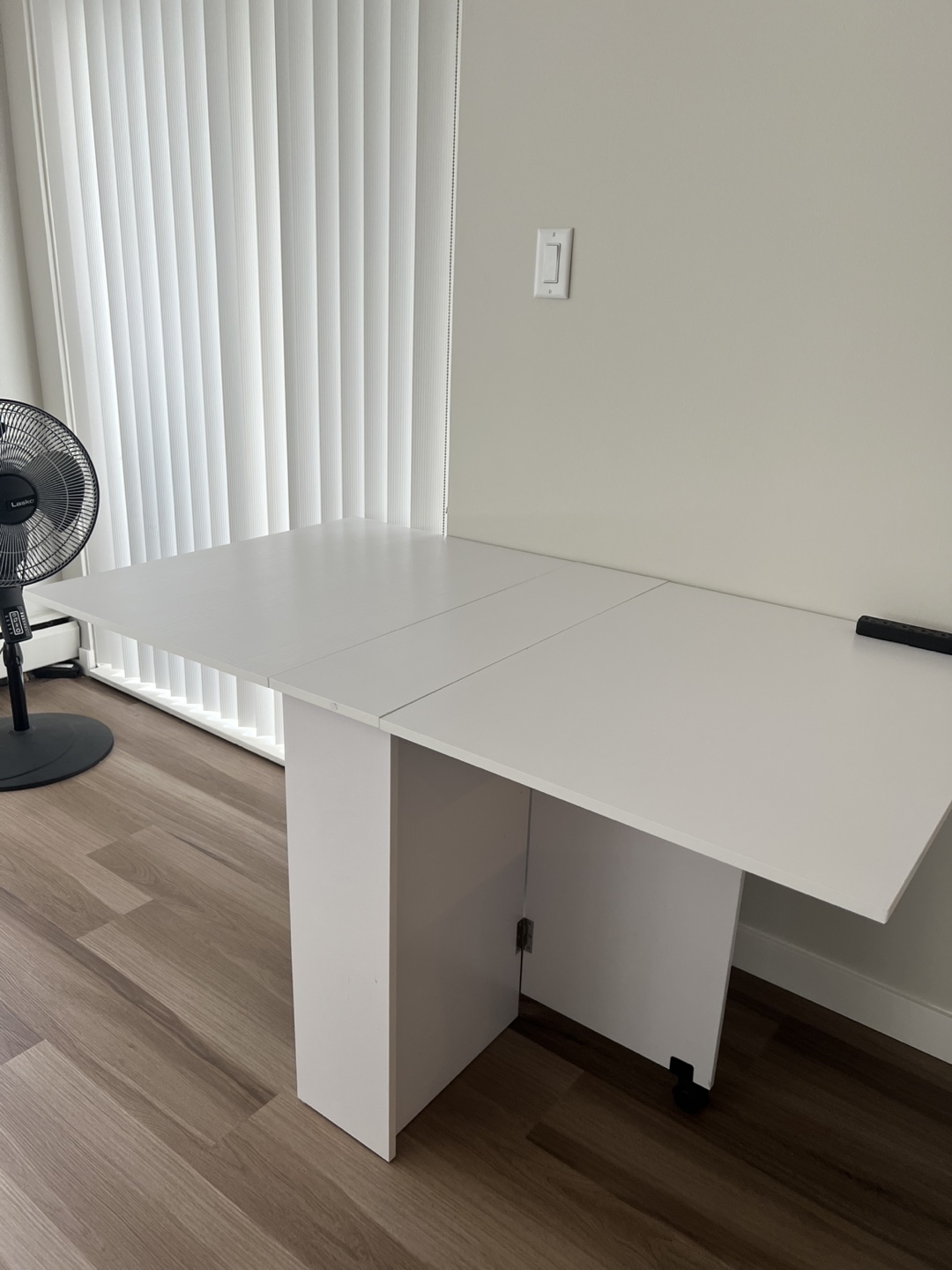 White Foldable Craft Table with Storage - photo 2
