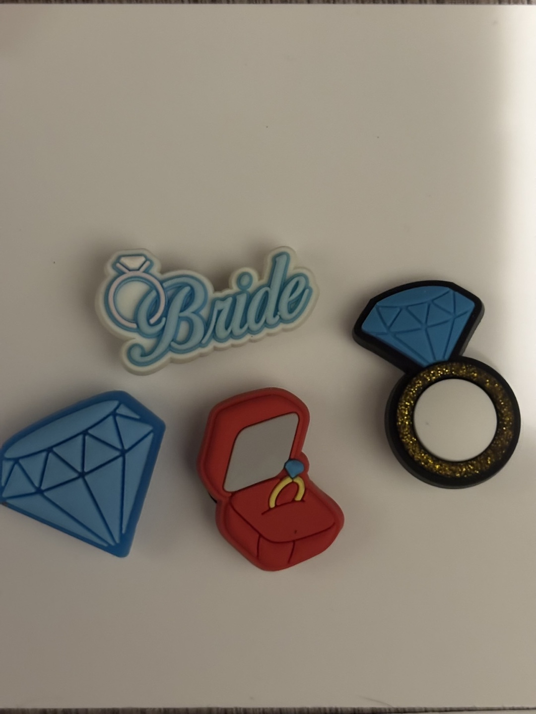Bride Shoe Charms - 4 Pack