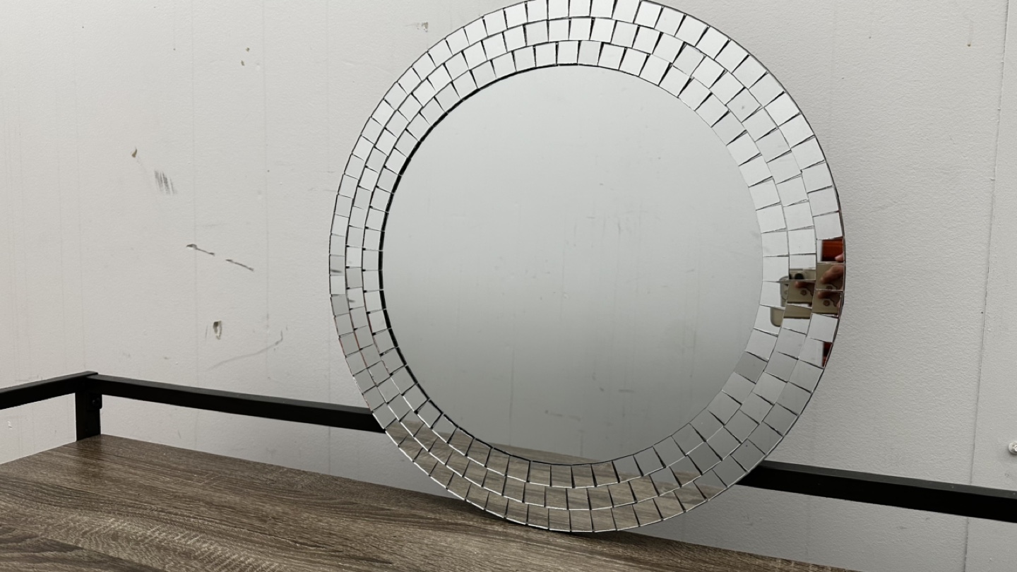 Oval Mirror with Mosaic Frame - photo 2
