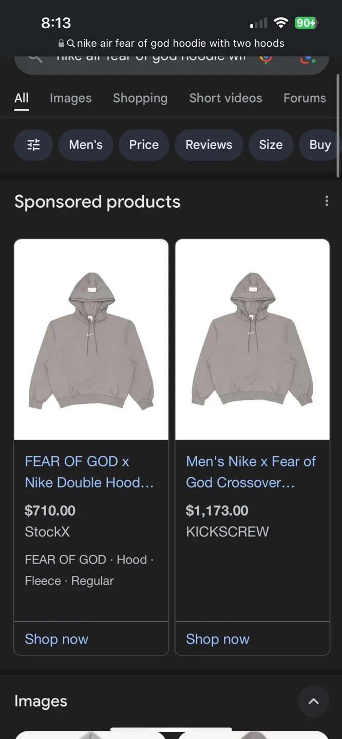 FEAR OF GOD x NIKE Double Hooded Sweatshirt image indicator(2)