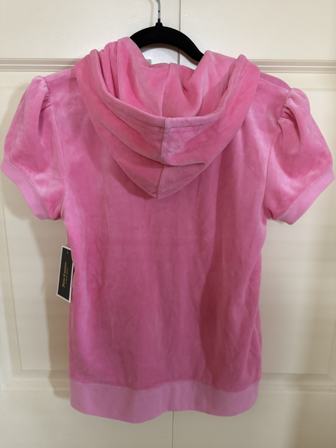 Juicy Couture Pink Velour Zip-Up Hoodie - Size L - photo 2
