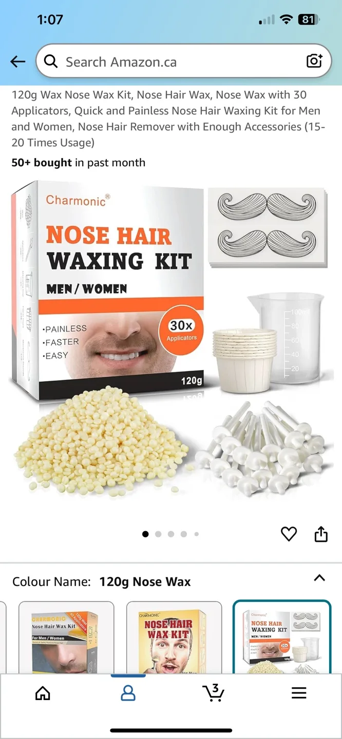 #Freecycle Charmonic Nose Hair Waxing Kit image indicator(2)