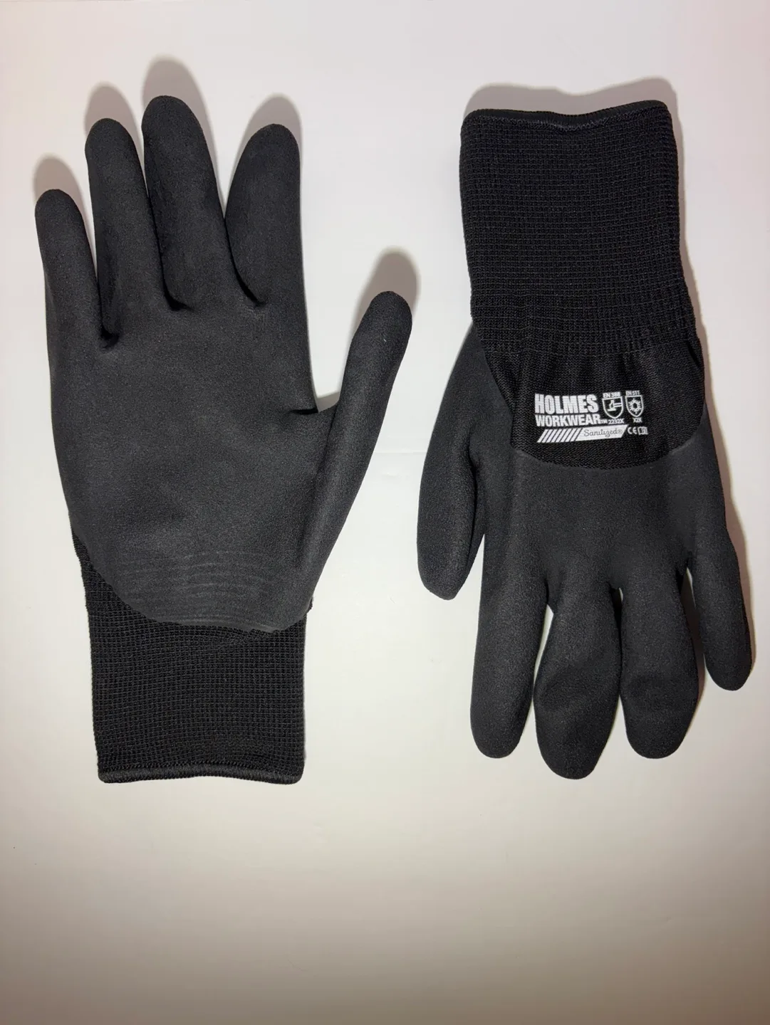 *New* Black Work Gloves (M) lined for warmth image indicator(2)