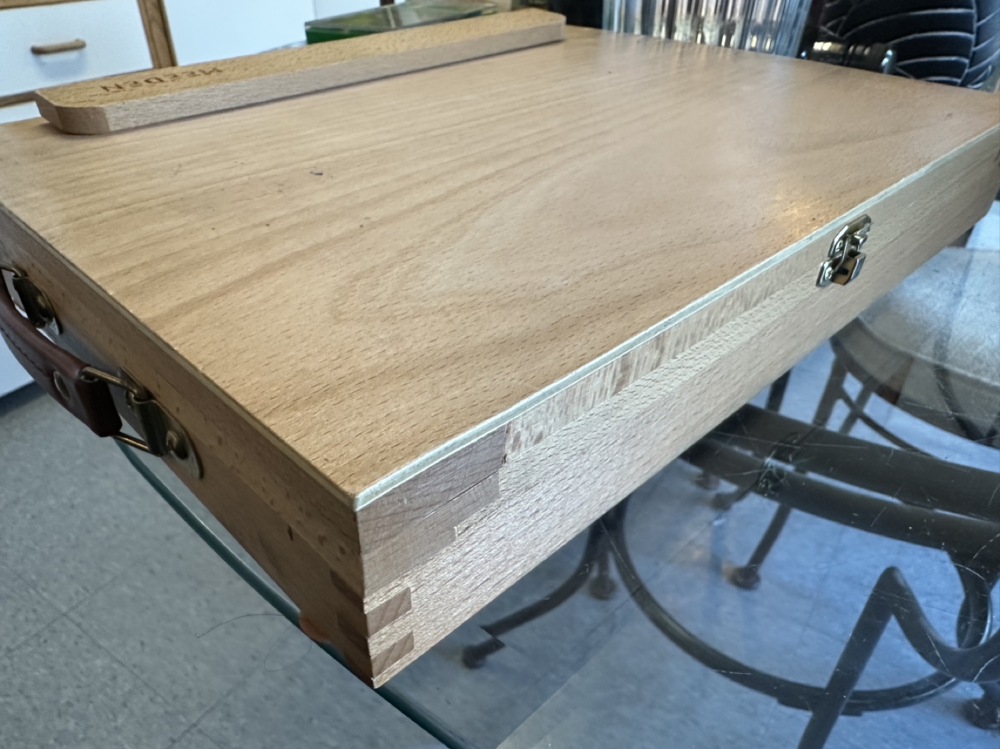 Wooden Artist's Portfolio Box - photo 3
