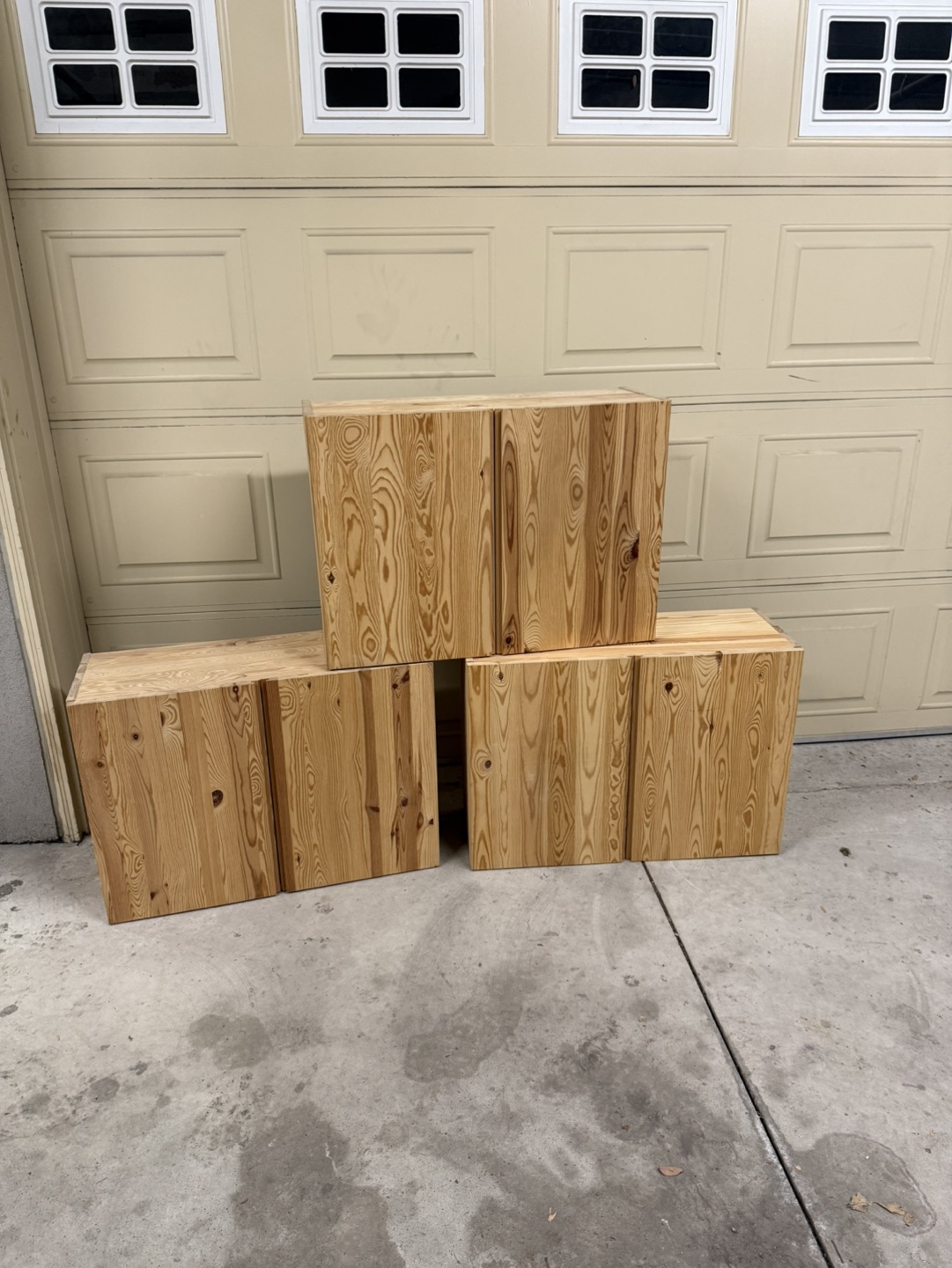 Cupboards pine wood