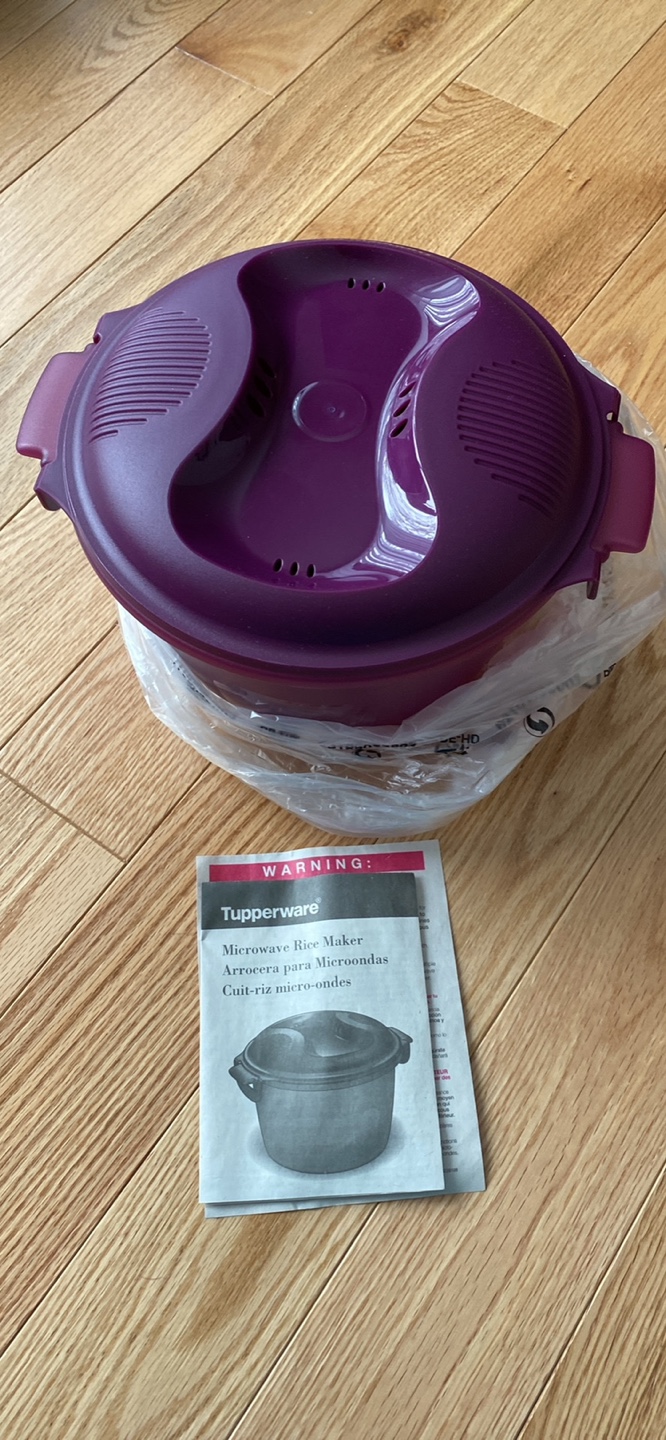 Tupperware Microwave Rice Maker - Purple