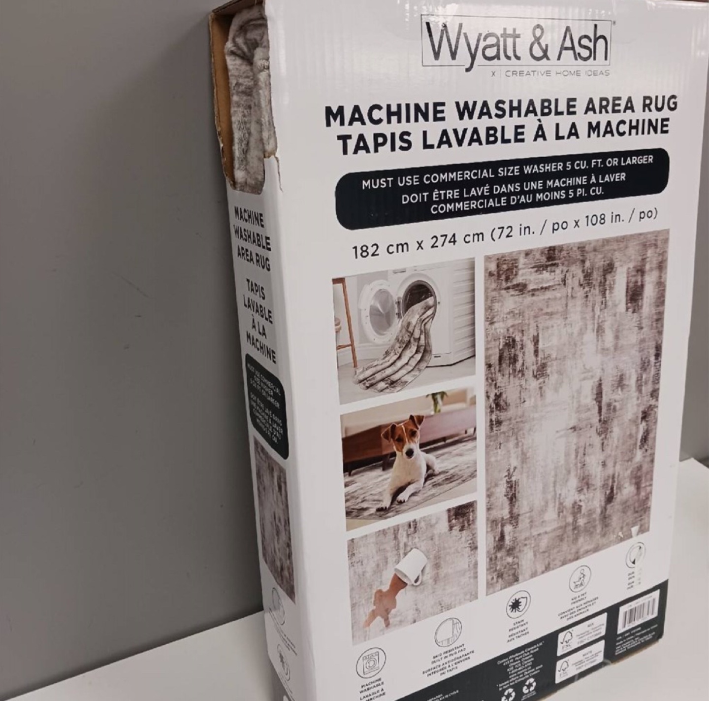 Wyatt & Ash Machine Washable Area Rug - Daliieh - 72" x 108" - photo 4