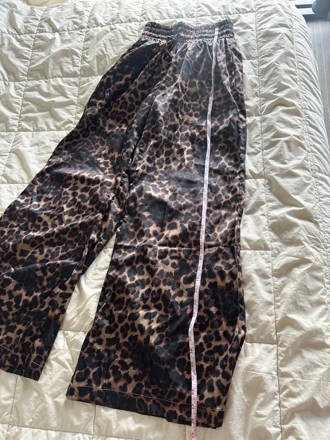 Leopard Print Wide Leg Pants - photo 4