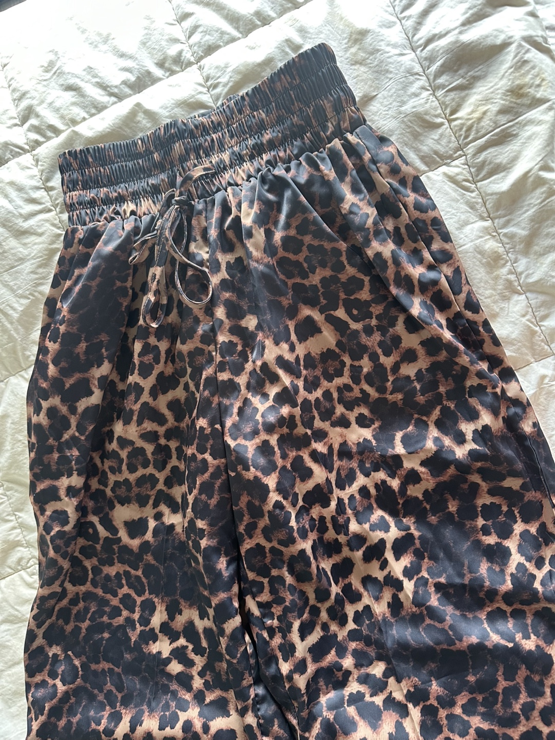 Leopard Print Wide Leg Pants - photo 2