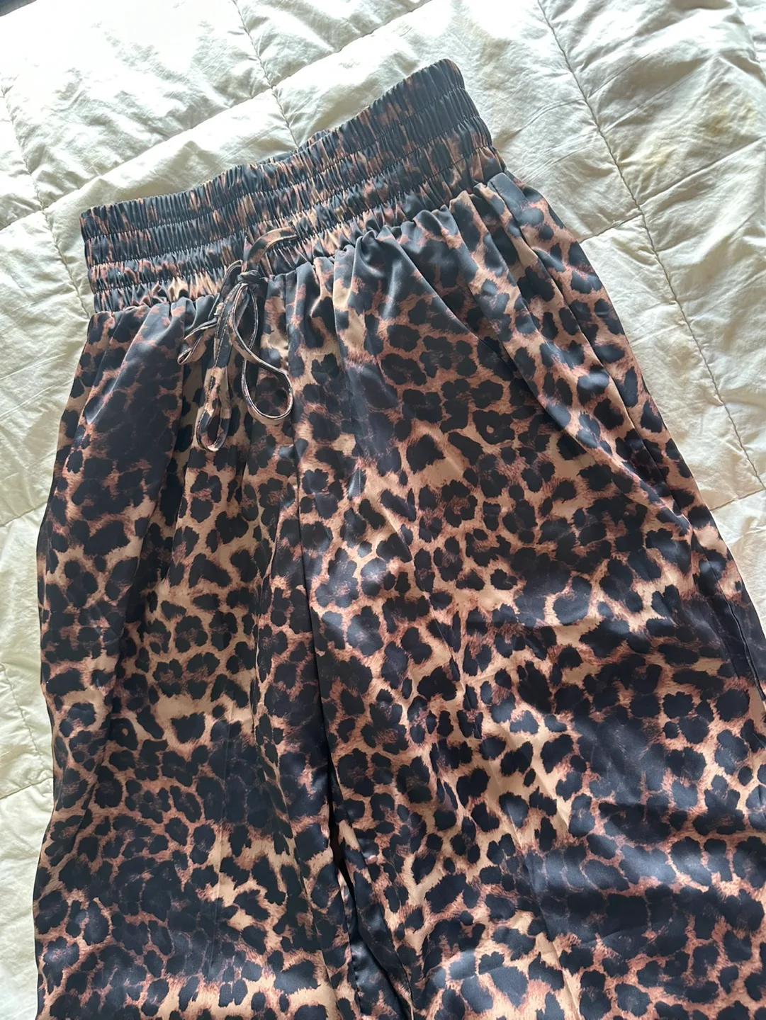 Leopard Print Wide Leg Pants image indicator(2)