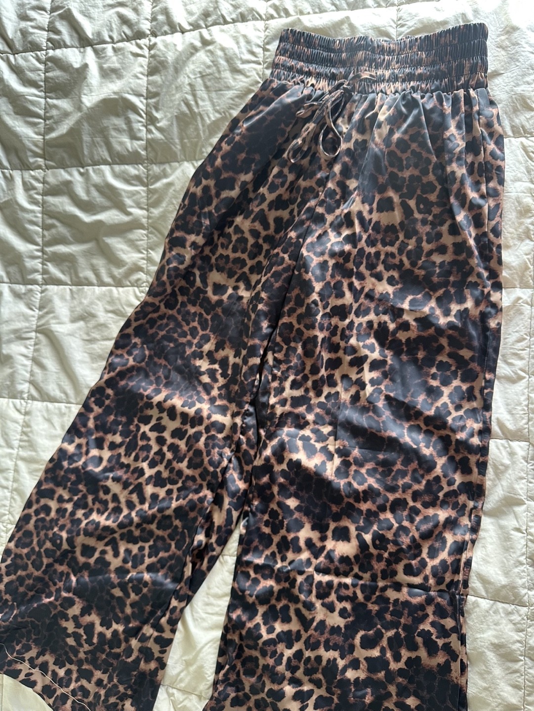 Leopard Print Wide Leg Pants - photo 3
