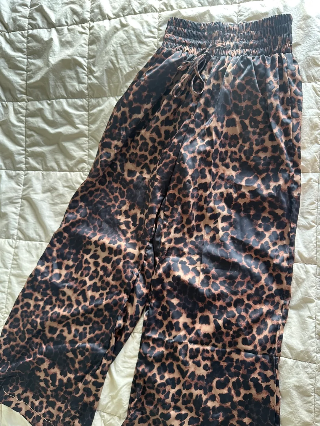 Leopard Print Wide Leg Pants image indicator(3)