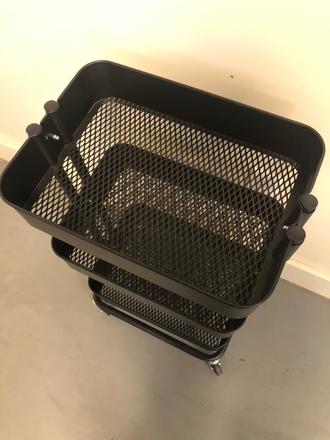 IKEA RASKOG 3-Tier Utility Cart - Black image indicator(2)