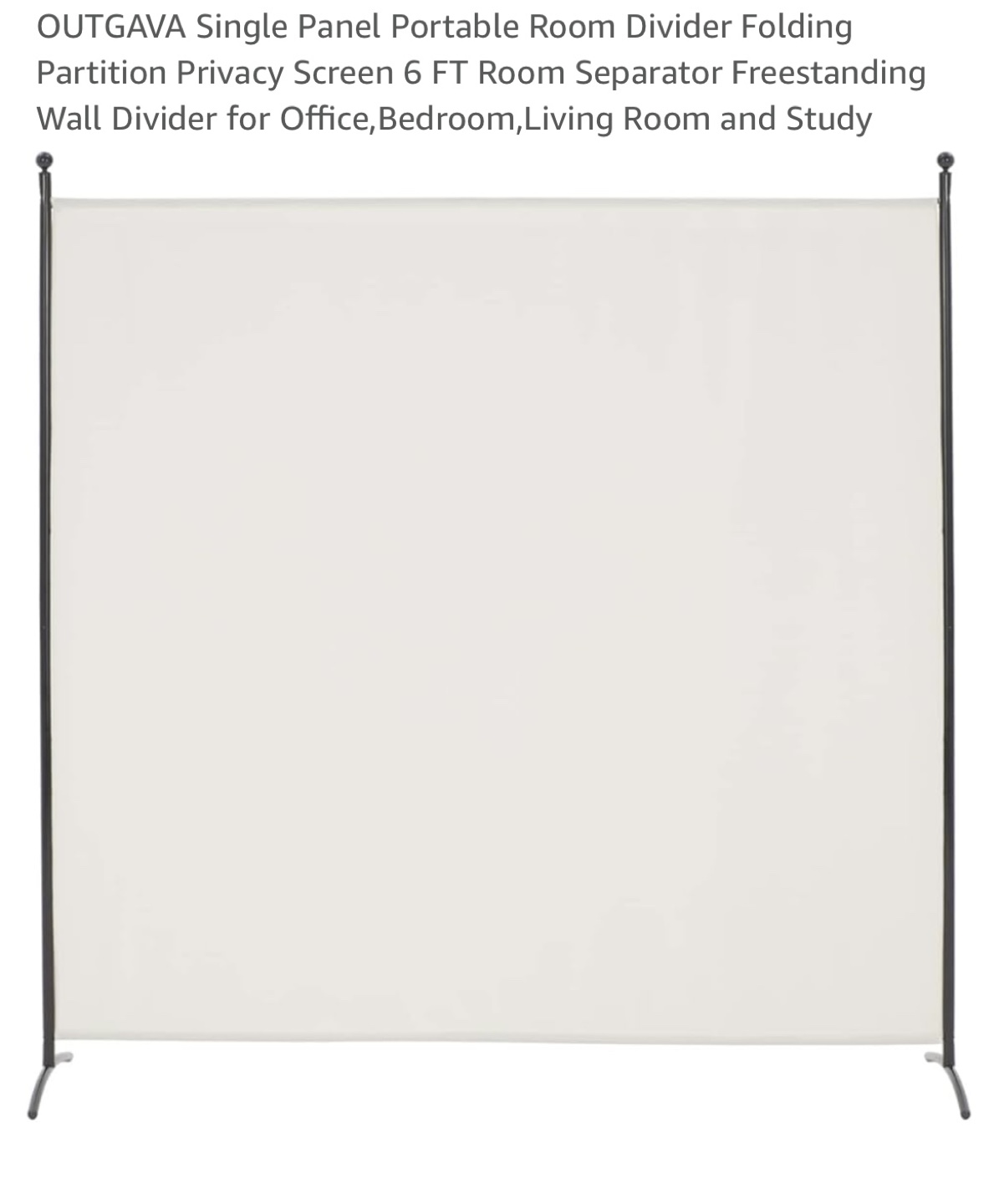 OUTGAVA 6FT Room Divider - Freestanding Privacy Screen - photo 5