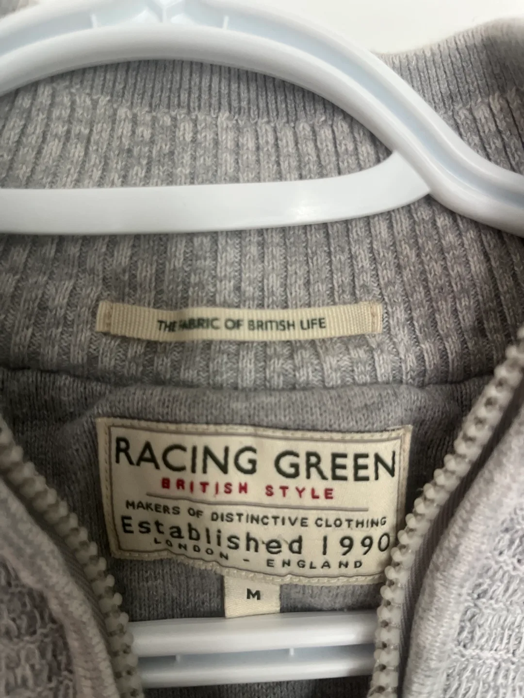 Racing Green Men's Size Medium Grey Sweater image indicator(2)