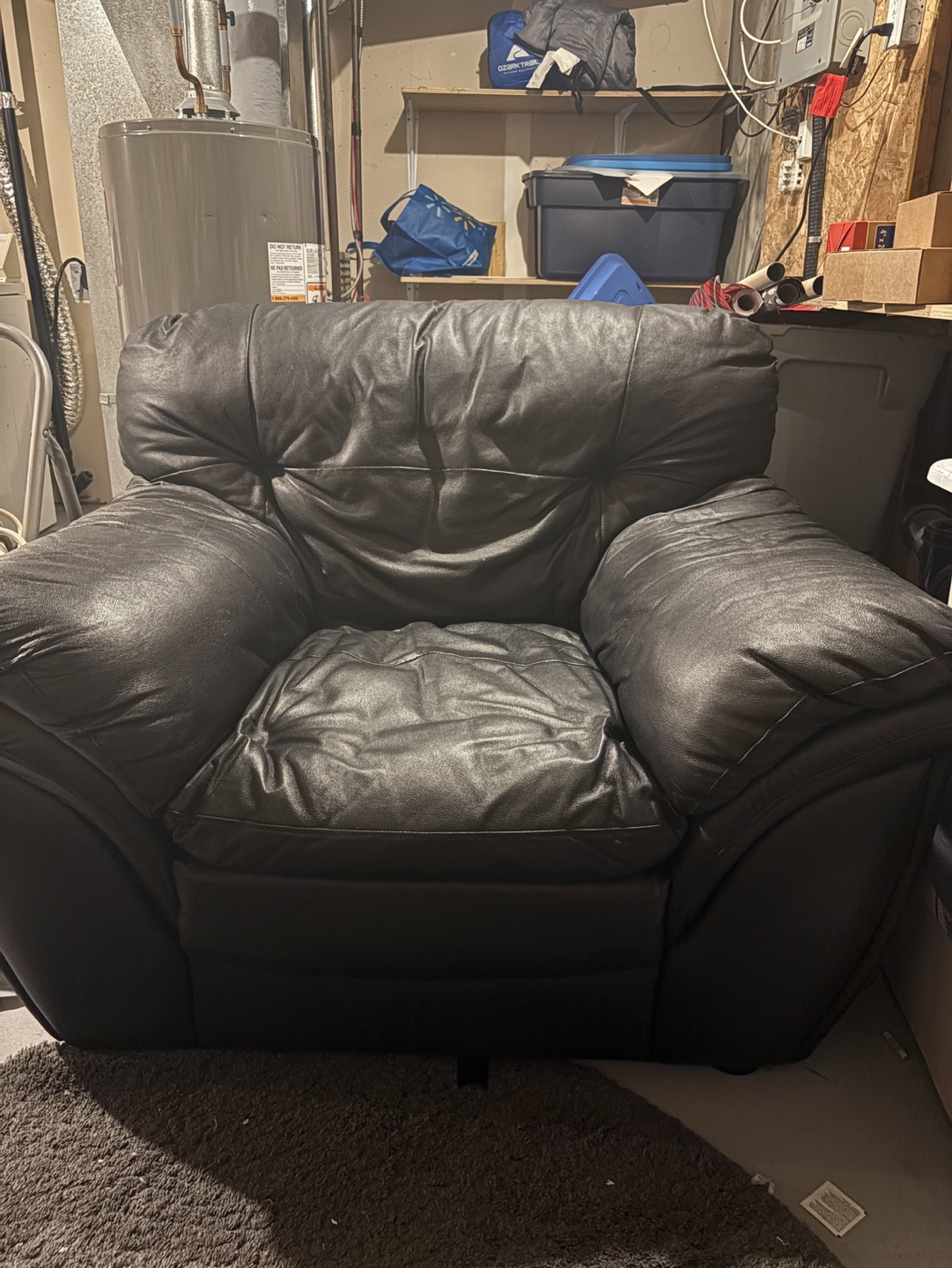 Black Leather  Chair