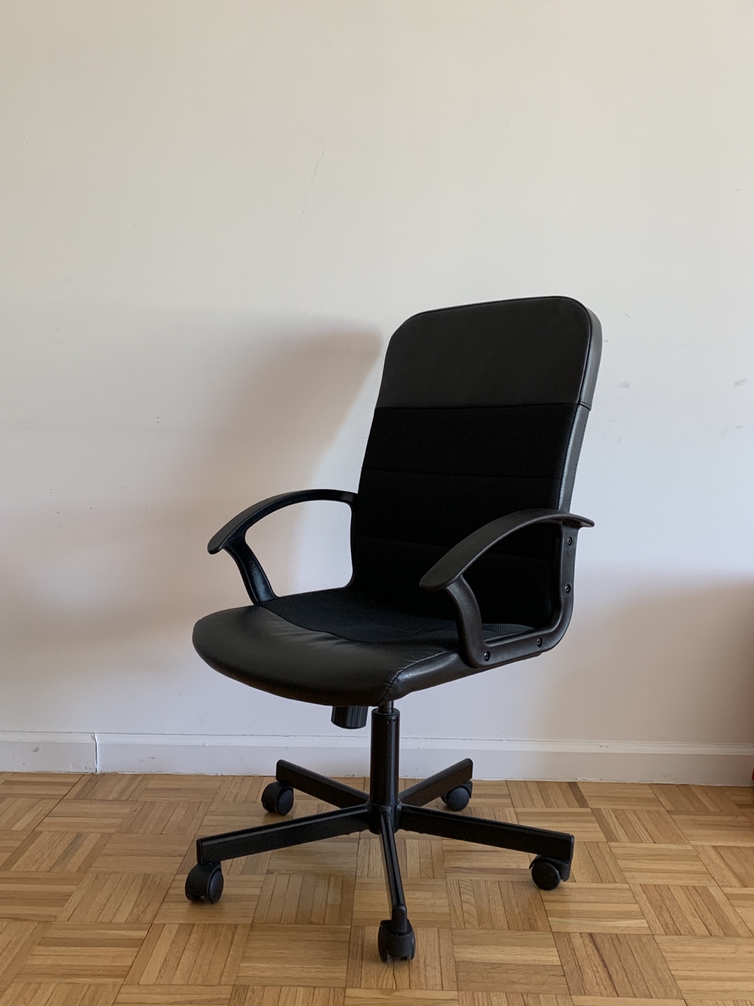 2 Black Office Chairs with Wheels