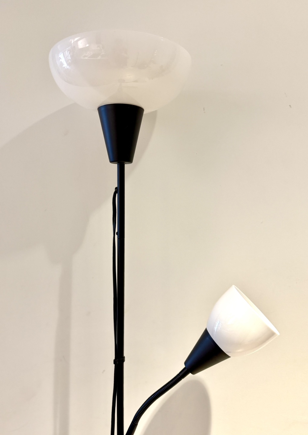 IKEA Black Double-Light Floor Lamp