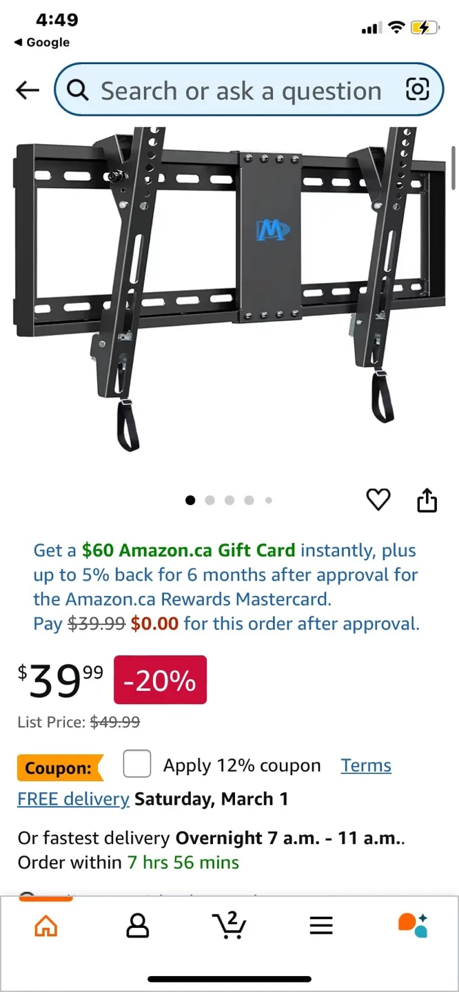 Mounting Dream Tilting TV Wall Mount - MD2268-LK thumbnail