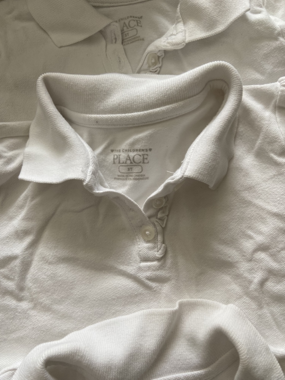 Girls' White Polo Shirts - Size 3t - photo 3