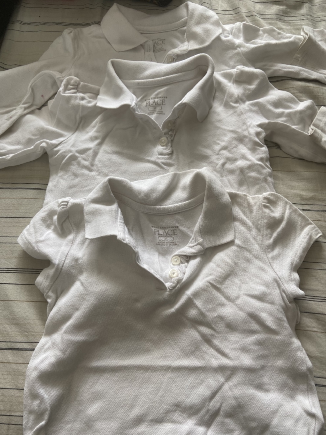 Girls' White Polo Shirts - Size 3t