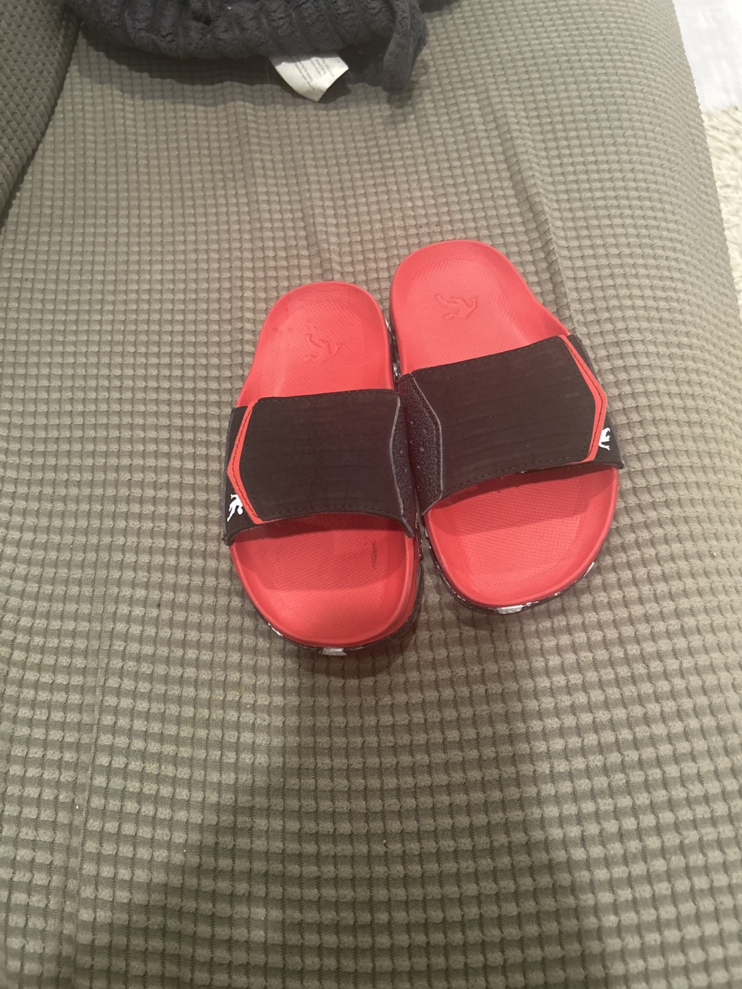Kids' Red and Black Slides