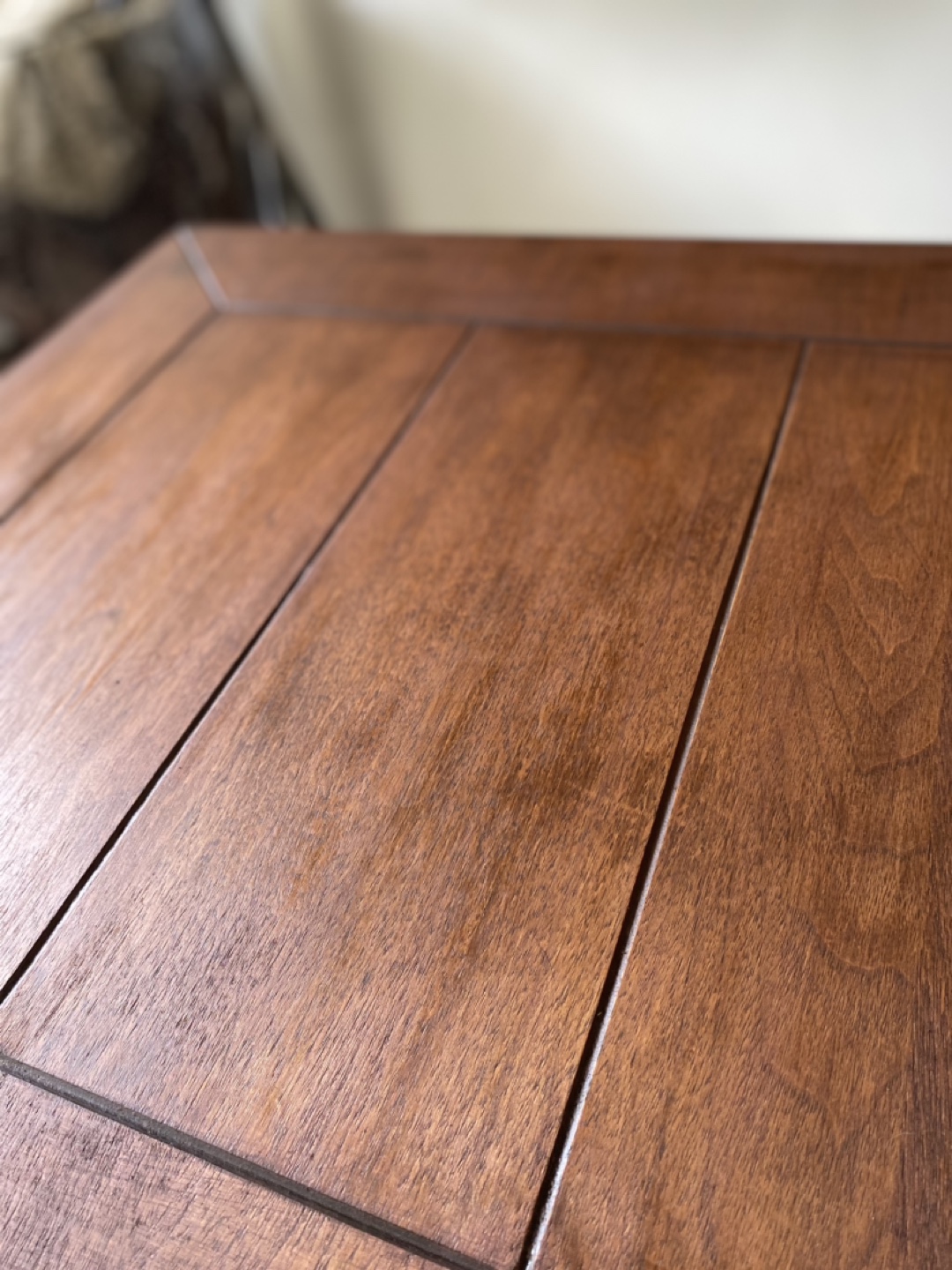 Dark walnut Wood Coffee Table with Shelf - photo 3