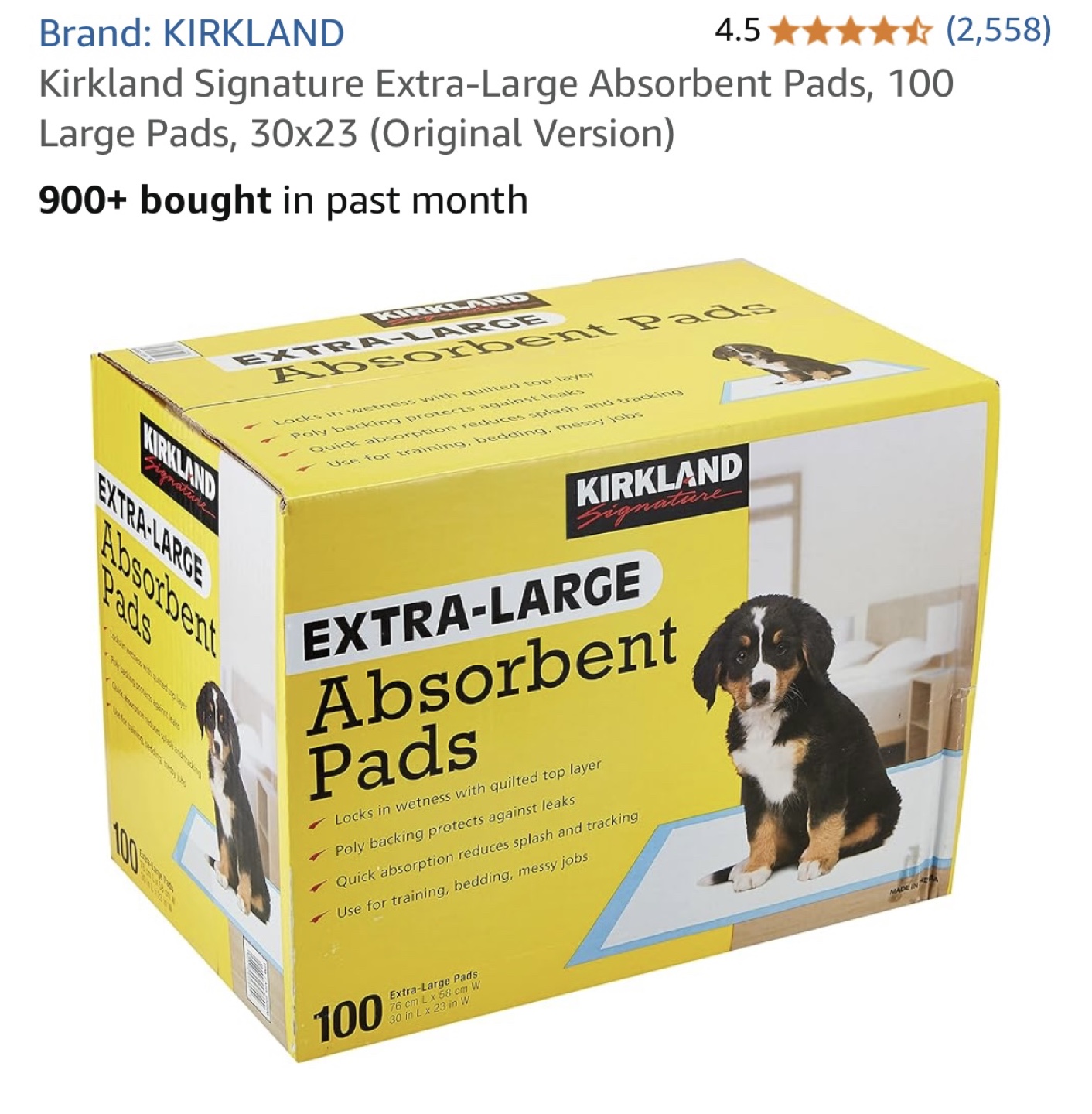 Pet Absorbent XL Pads Case of 100 Brand New - photo 4