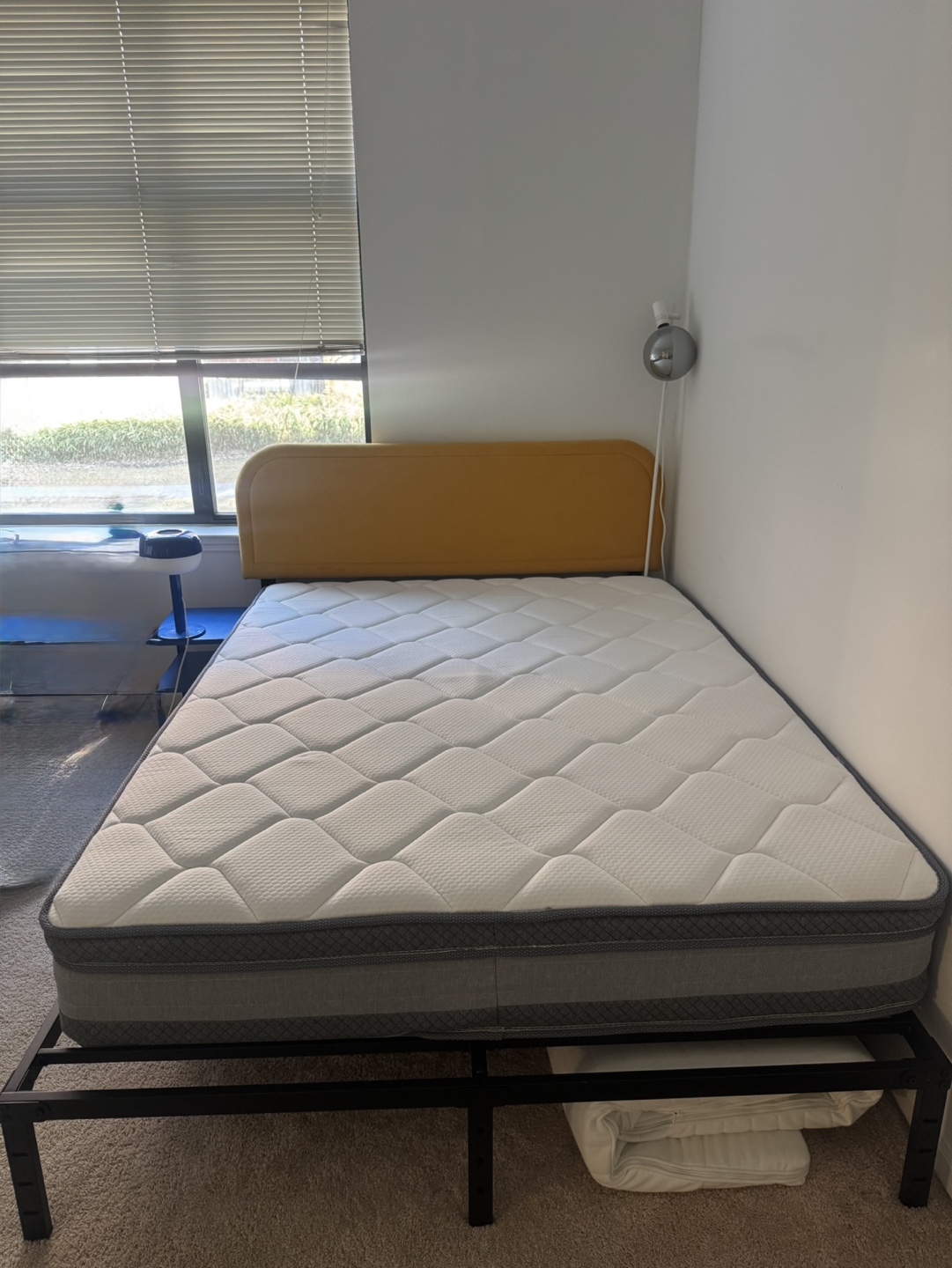 Queen Mattress and Metal Frame with Headboard - photo 2