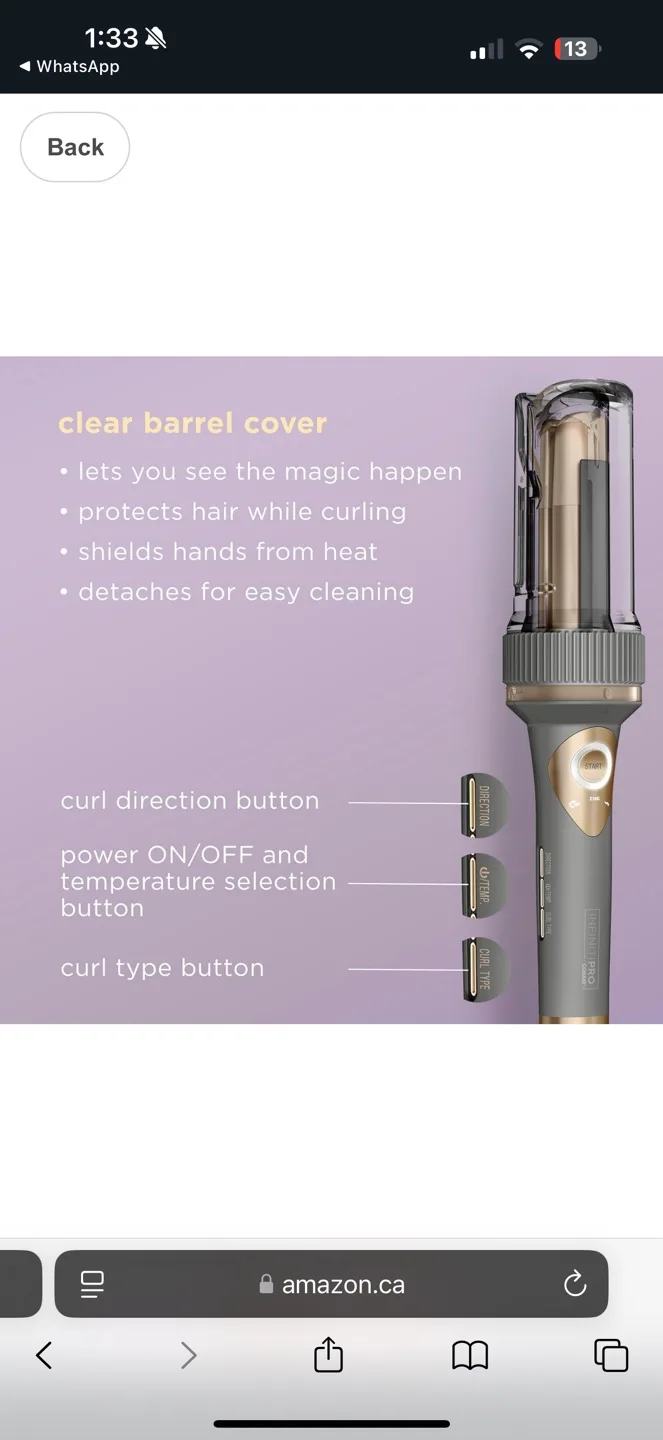 Automatic Hair Curler image indicator(5)