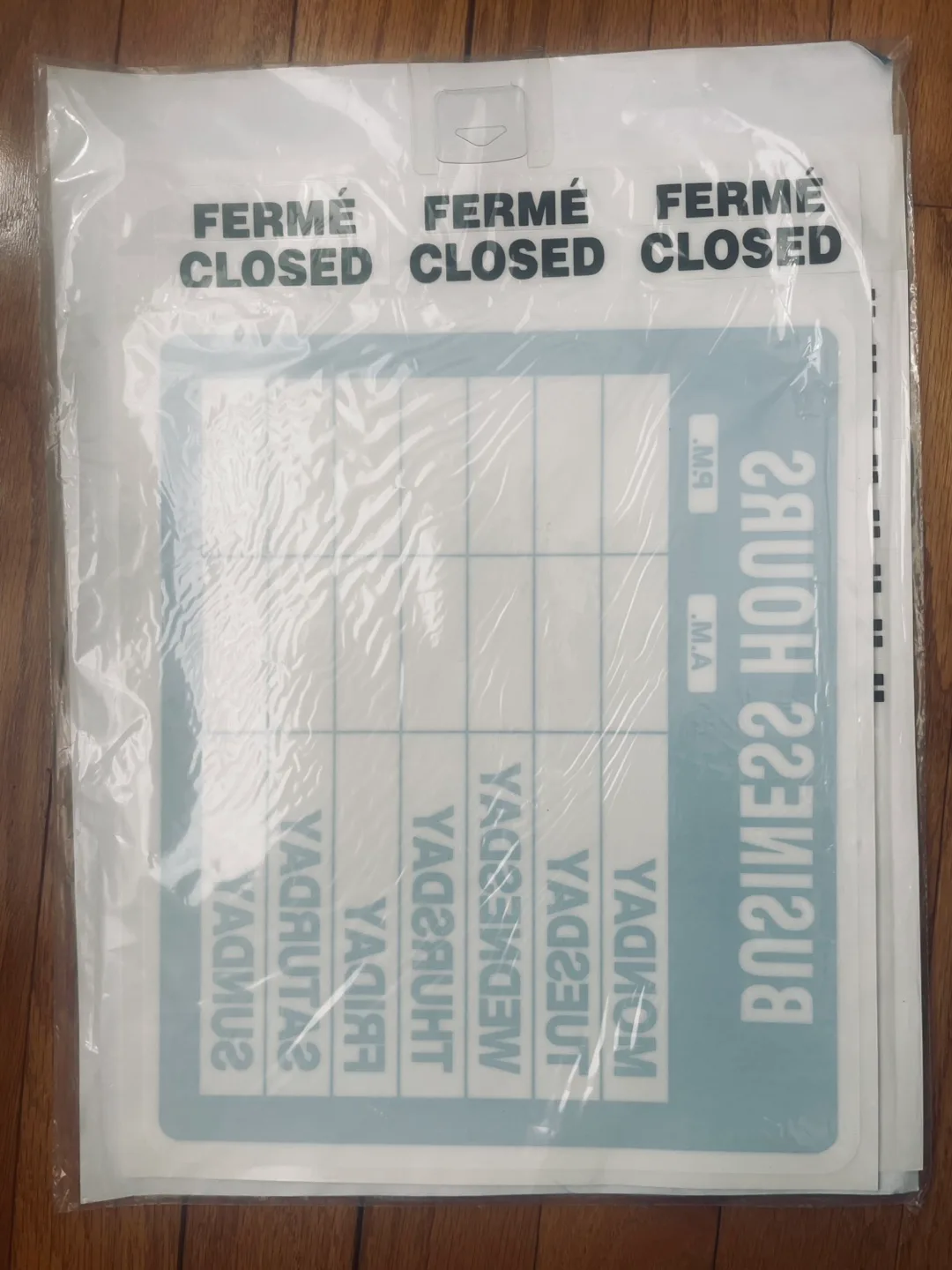 New in package-Business Hours Sign Kit image indicator(3)