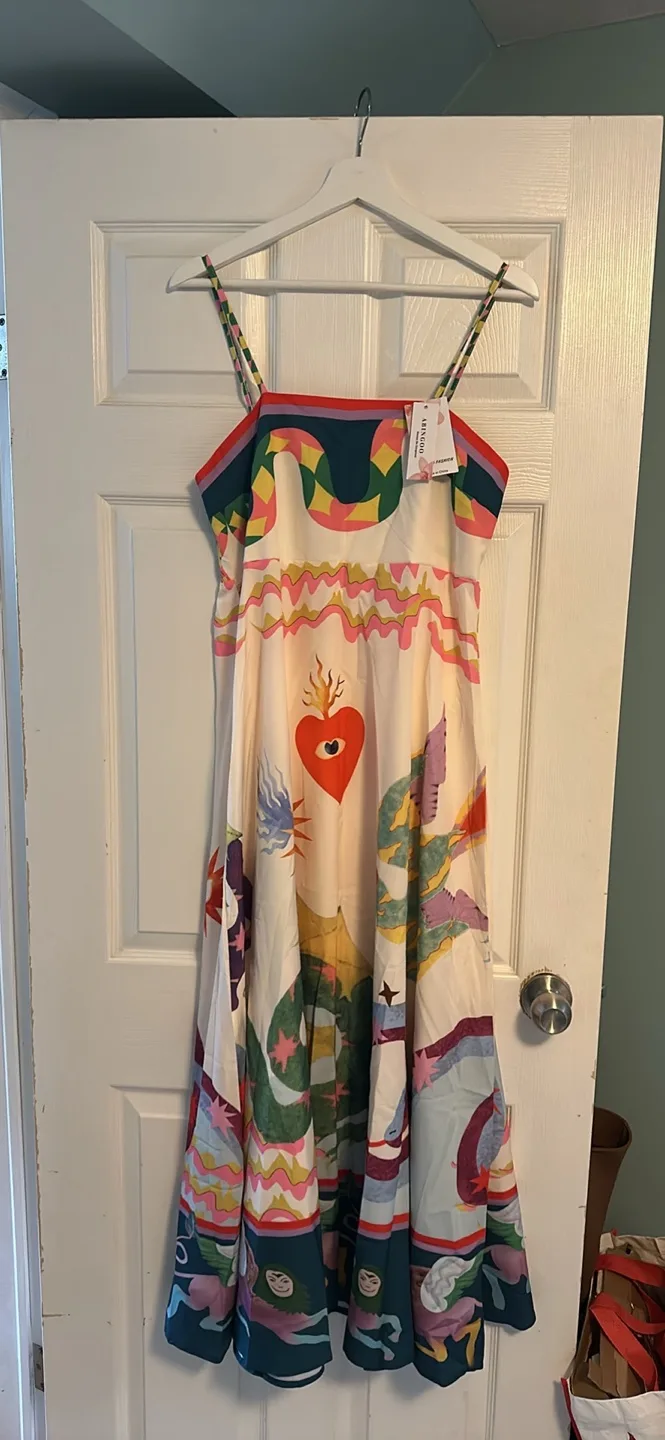 Vibrant Maxi Dress with Unique Print image indicator(2)
