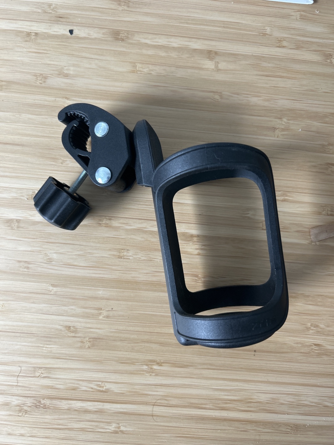 Black Plastic Cup Holder with Clamp for bicycle #freecycle