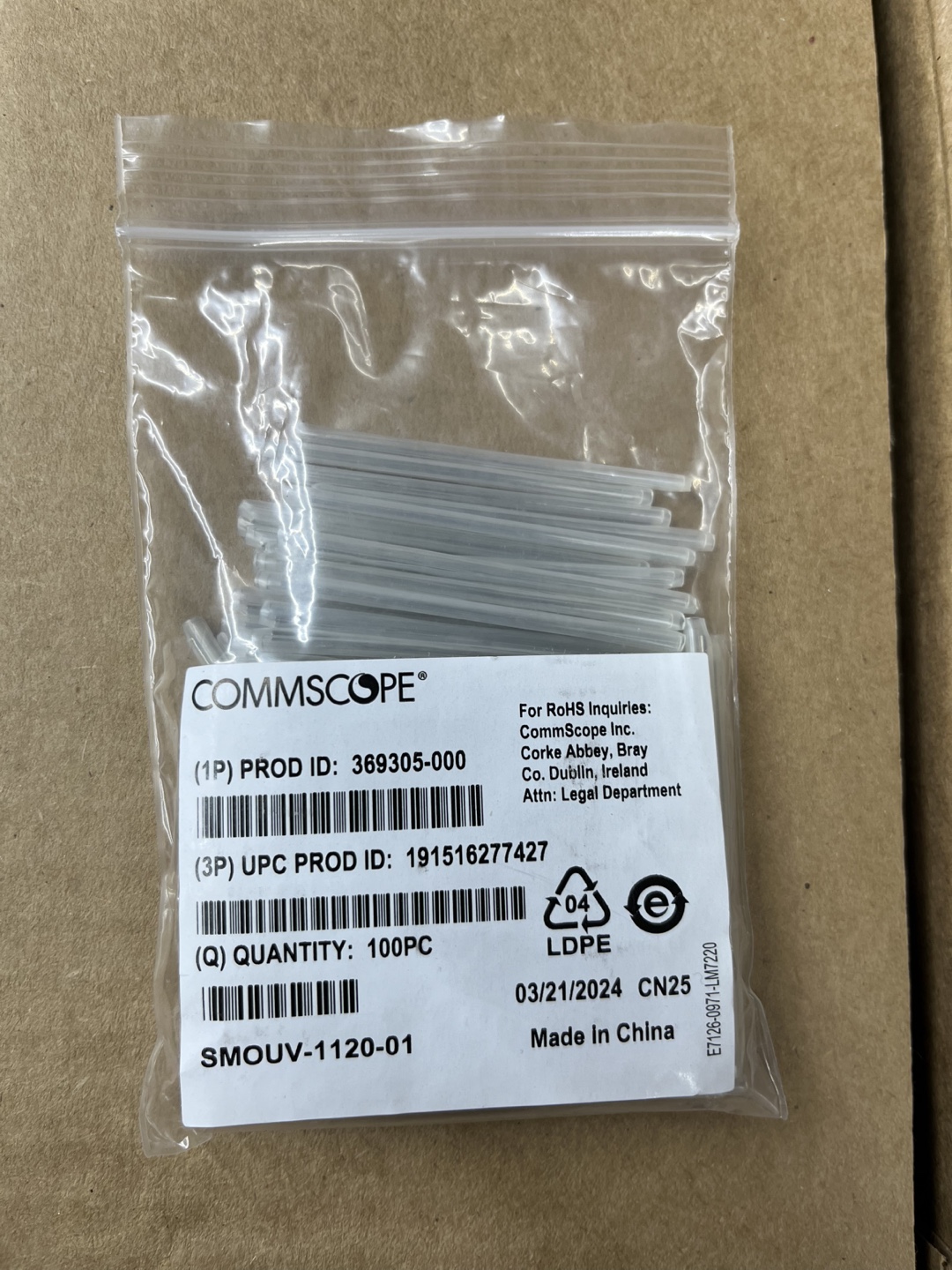 Fiber Splicing Heat shrinks