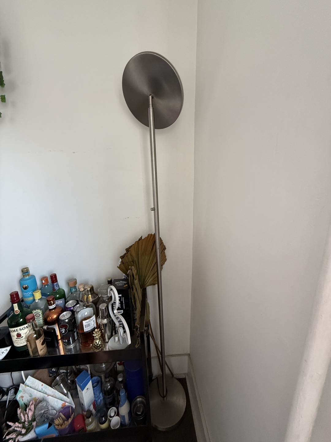 Modern Brushed Nickel Floor Lamp - photo 2