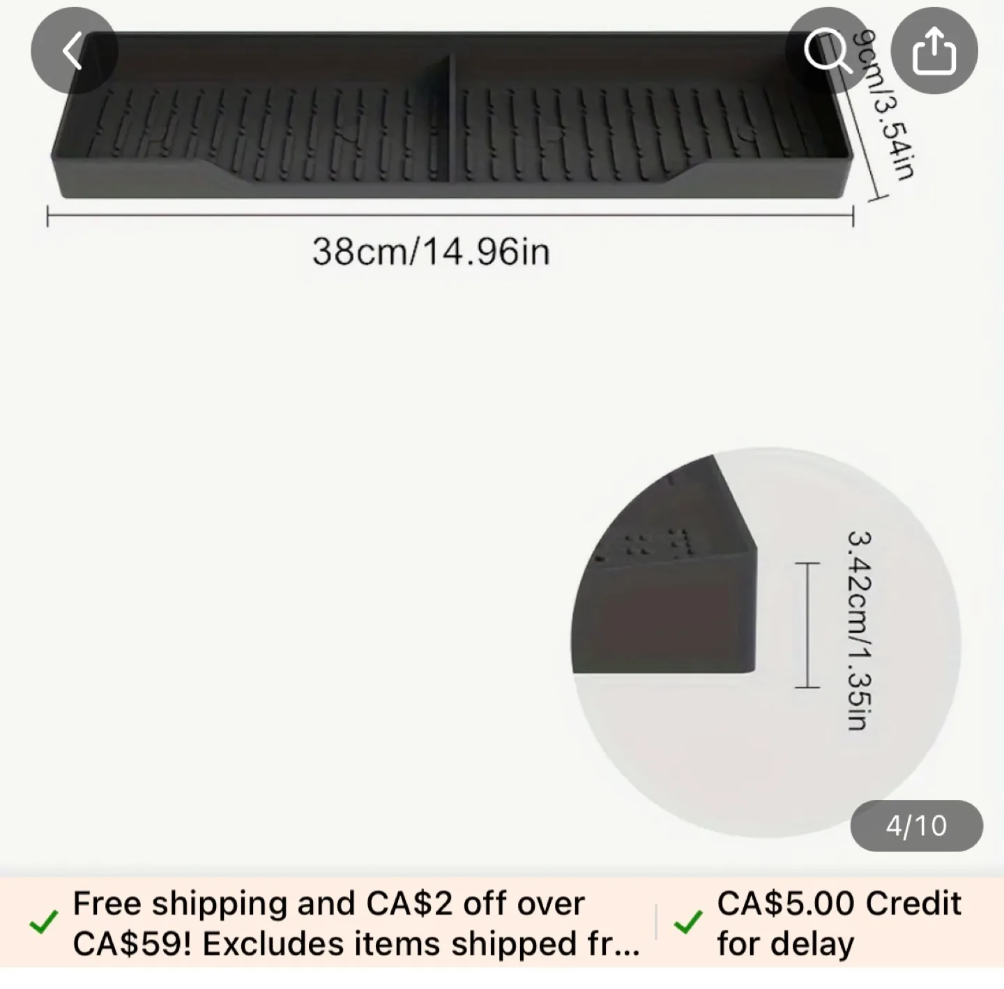Stove Top Organizer - Easy-Clean, Dishwasher Safe image indicator(5)