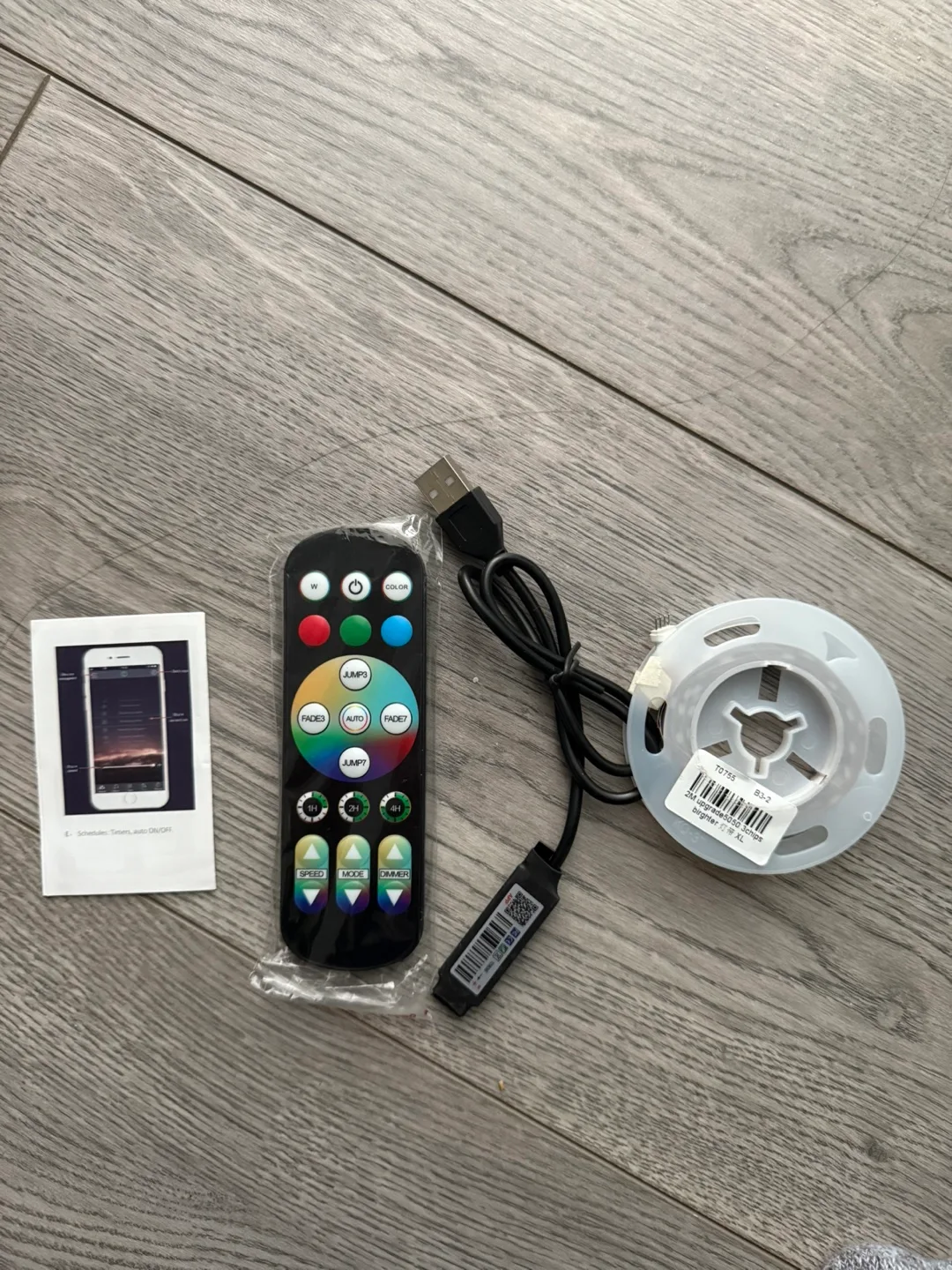 2M USB LED Strip Lights with Remote image indicator(2)