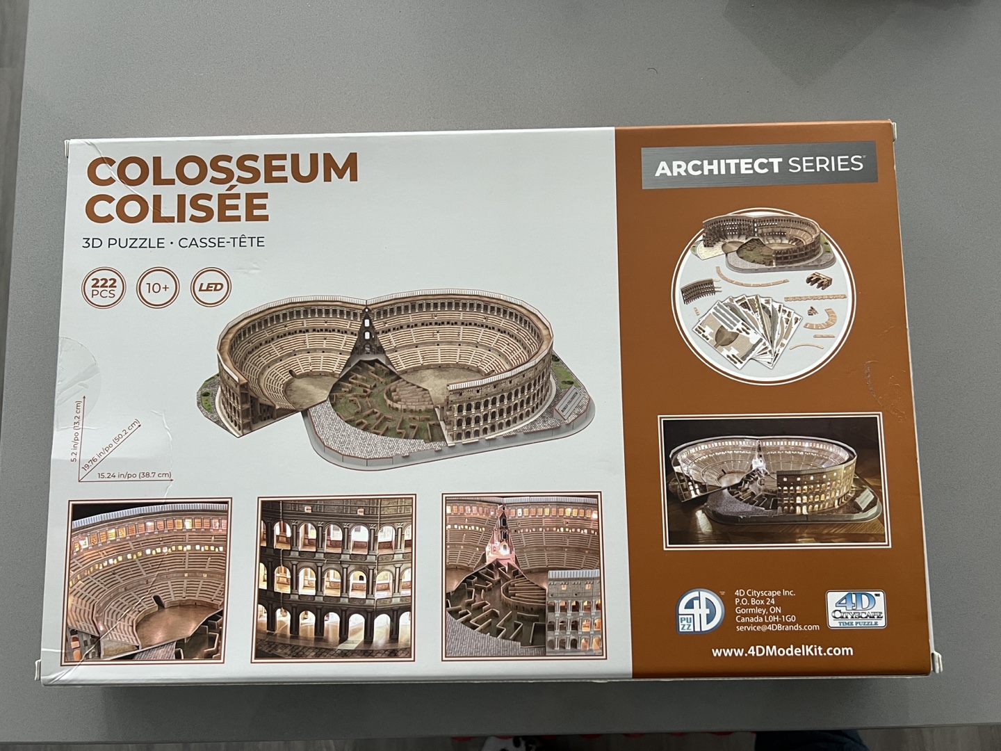 4D Cityscape Colosseum 3D Puzzle