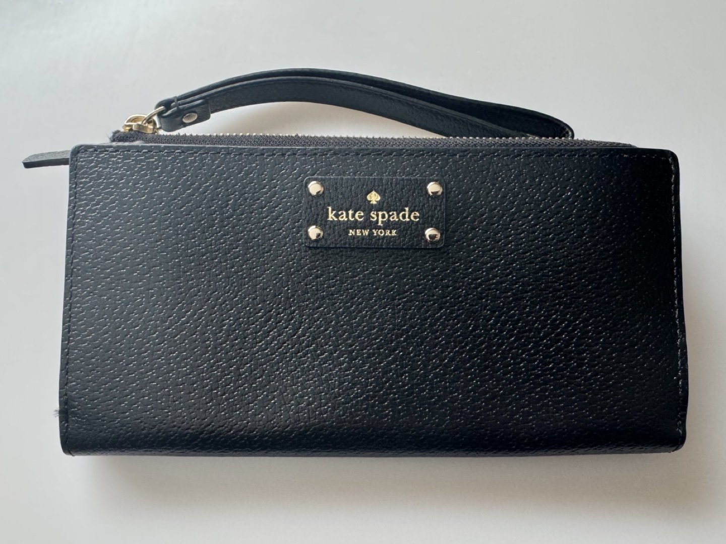 Kate Spade New York Black Leather Zip Around Wallet