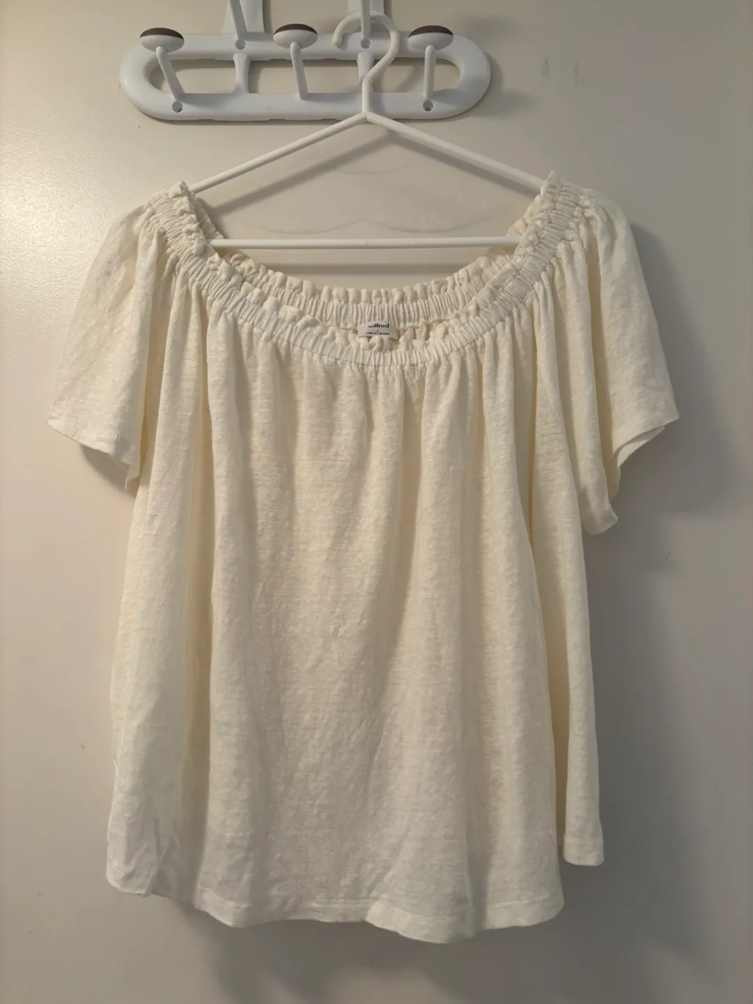 Wilfred Off-the-Shoulder Linen Top L thumbnail