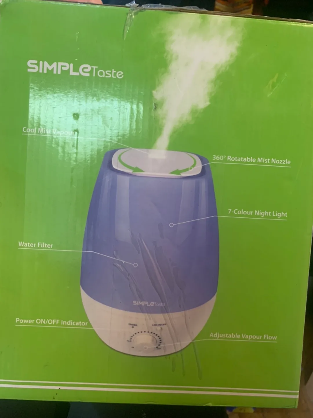 Humidifier *see description image indicator(3)